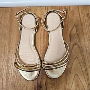 Lulu's gold strappy sandals